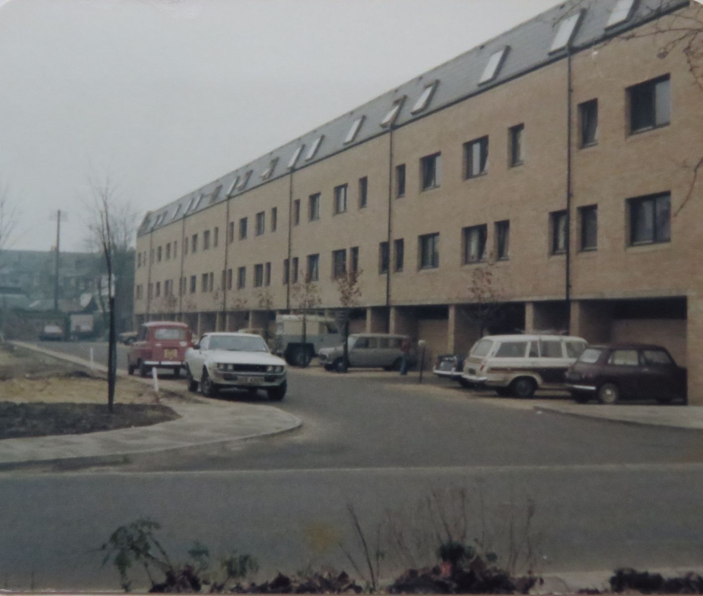 Photograph of the completed building at Manor Place taken by Denis Griffiths (Head Porter). (Archive ref: JCAD-3-CAM-KING-14-5-1978)