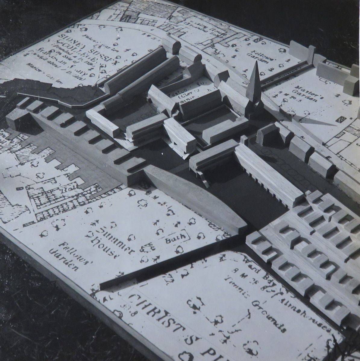 Architects' model of the King Street development. (Archive ref: JCAD-3-CAM-MALC-DEV-5-1)