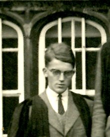 Richard Sutton in 1937 matriculation photograph
