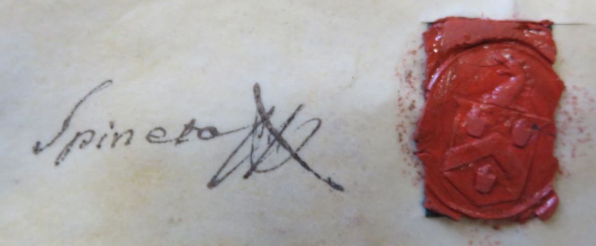 Signature of Marchese di Spineto