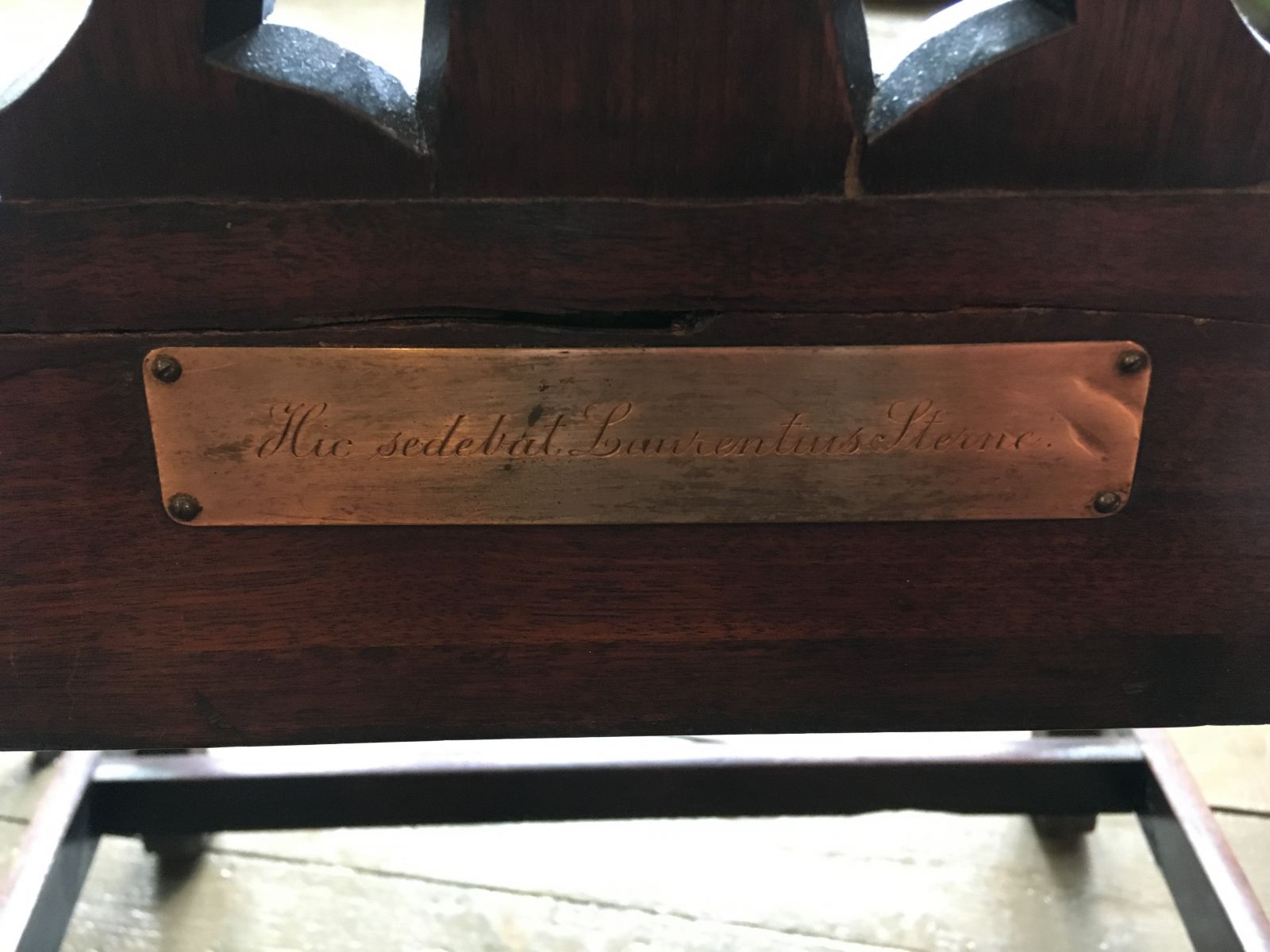 Chair plaque