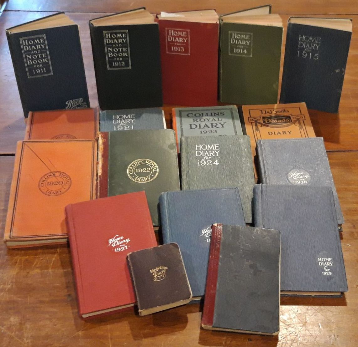 Selection of Freddy Brittain's diaries