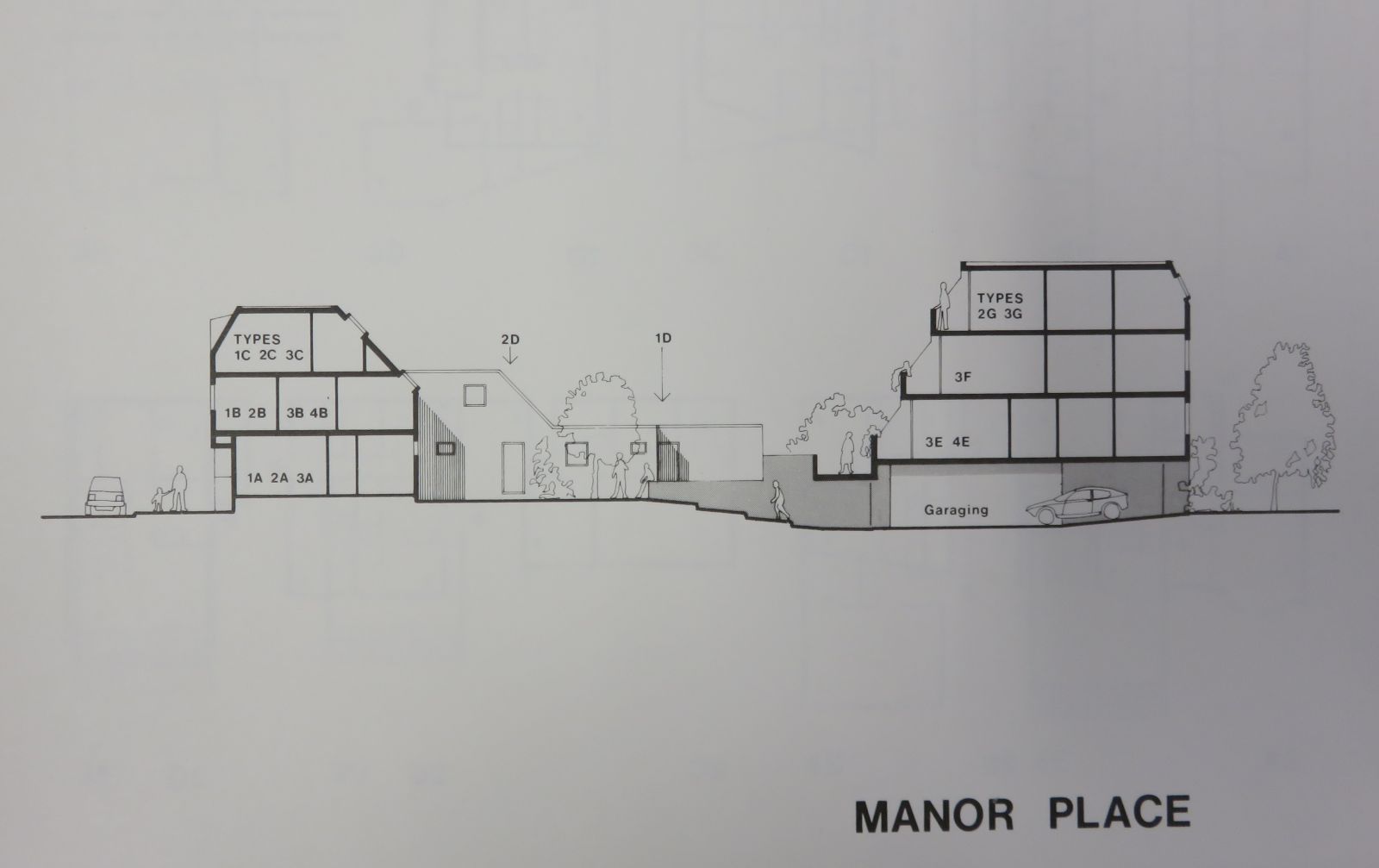 King Street Housing Society: elevation plan of Manor Place. (Archive ref: JCAD-3-CAM-KING-14-2-1977)