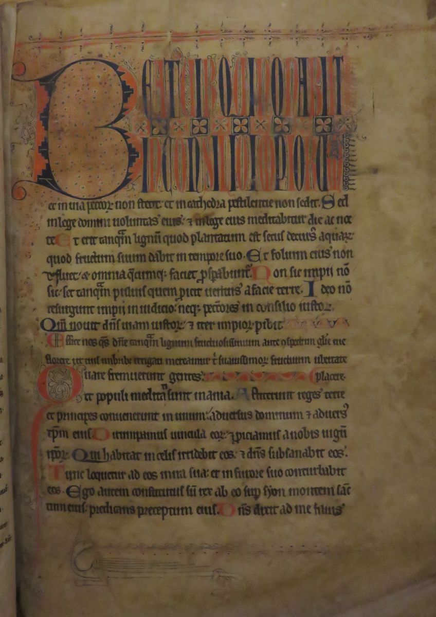 Page from psalterium
