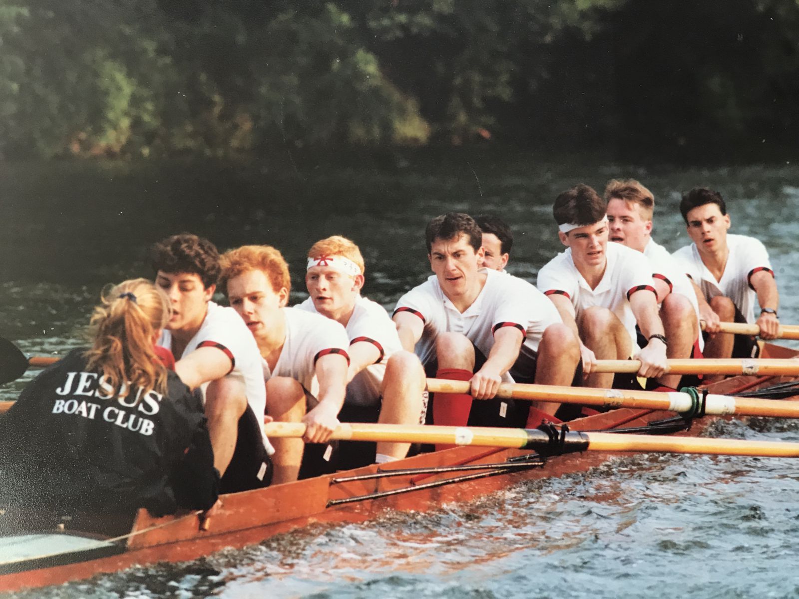 Richard is the third rower from the left