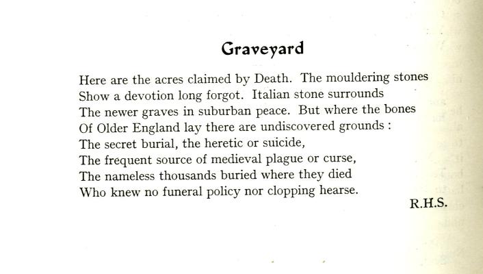 Graveyard from Lent 1940 Chanticlere