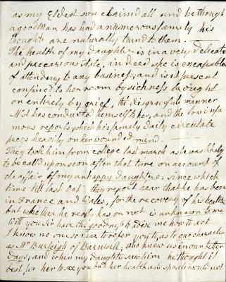 Mary Parish's letter to William French, p3