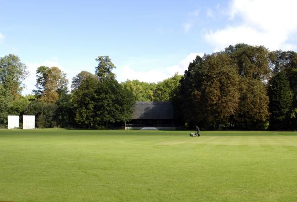 Cricket Pavilion and lawn