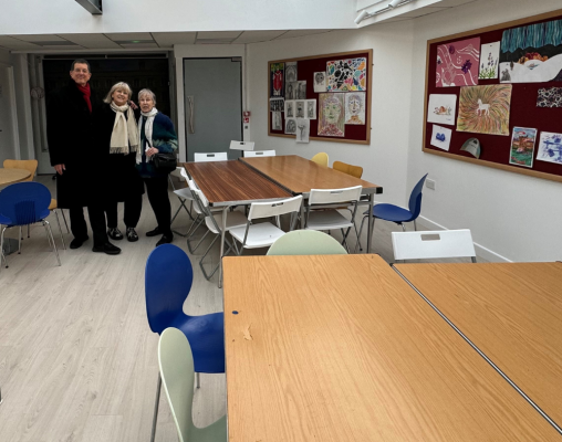 Sir Antony Gormley visits the College's new art studio