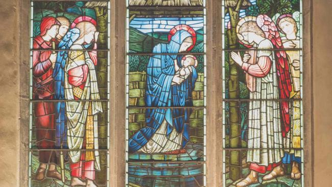 Image of Nativity window in Chapel