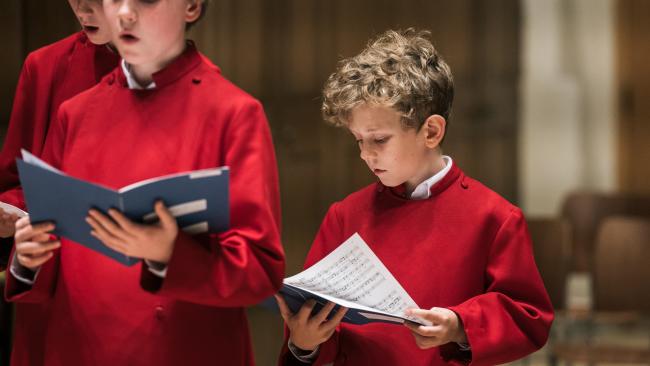 Image of Choristers rehearsing