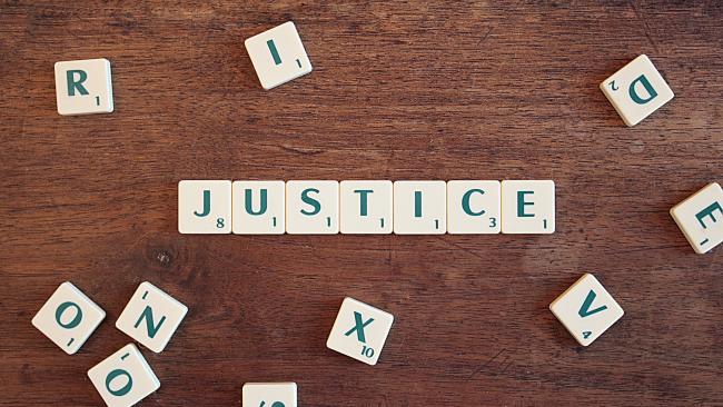 Image of Justice scrabble letters