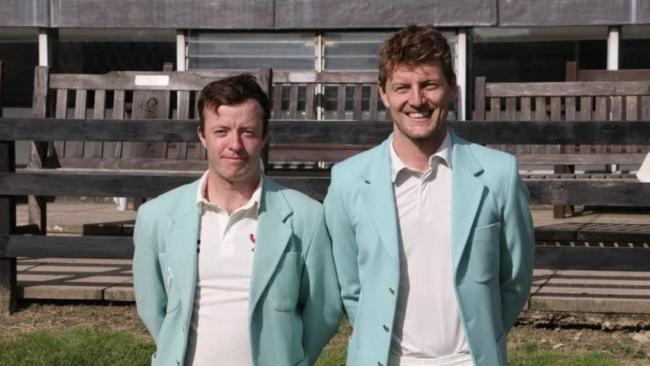 Image of Cricketers Ed Hyde and Pieter Daneel