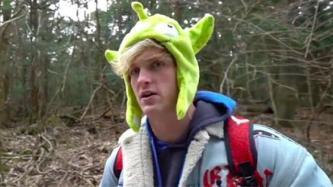 Image of Screen shot from Logan Paul's controversial YouTube video filmed in Japan