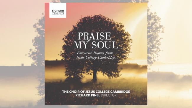 Image of Praise My Soul album cover - a silhouette of a tree standing in a misty field, with a red and yellow sky behind it