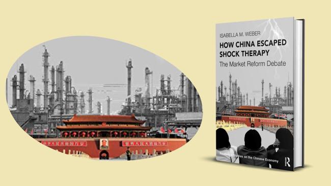 Image of Photo and detail of book cover of How China Escaped Shock Therapy
