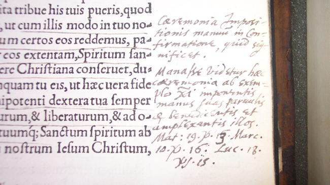 Image of Marginal note in John Worthington's hand