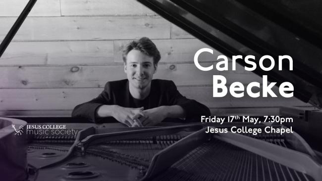 Carson Becke piano poster