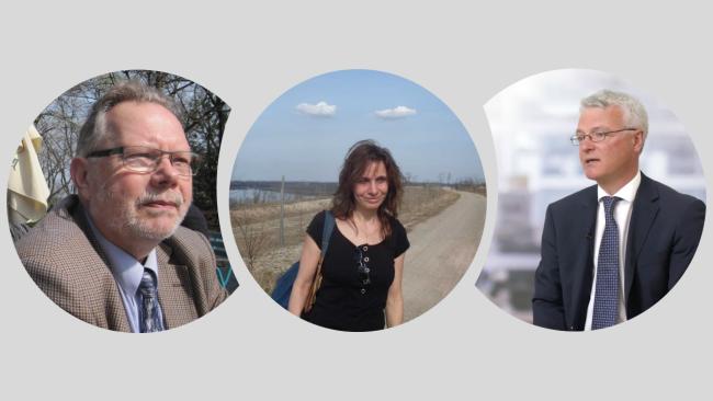 Photos of Prof Michael Dillon, Dr Ildiko Beller-Hann and Tim Clissold