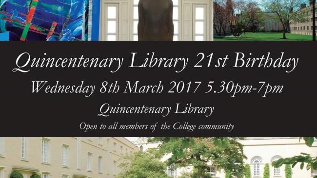 21st anniversary of the Quincentenary Library