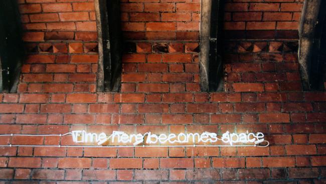 Time here becomes space by Cerith Wyn Evans