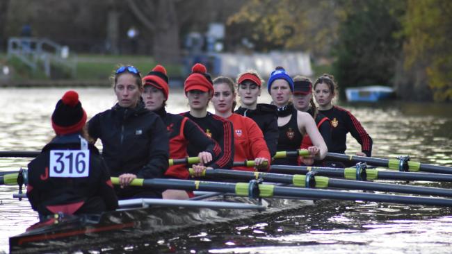 Photo of the full W1 crew after their race