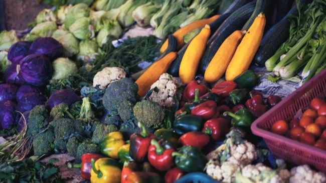 photograph of fresh vegetables