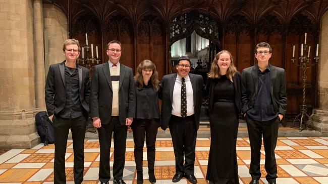 Photo of Bach Festival director and soloists