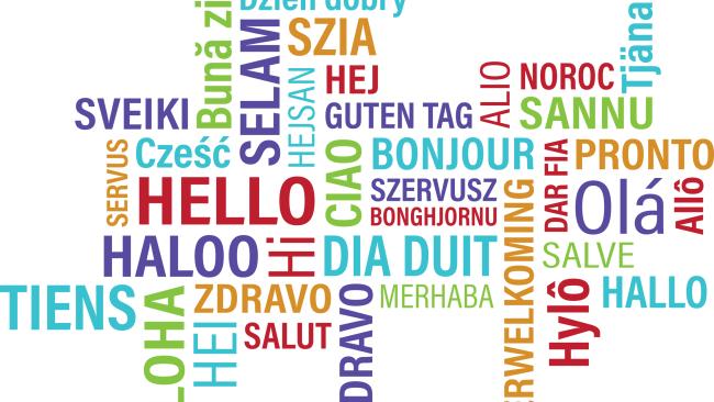 Image depicting different languages.
