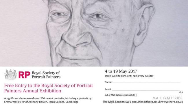 Free entry to the Royal Society of Portrait Painters' Annual Exhibition