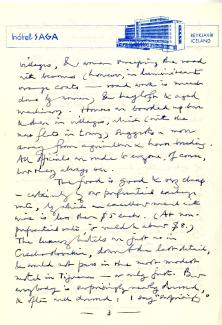 Letter to Rita, Sunday 23 April 1972